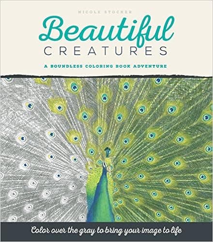 Beautiful Creatures Grayscale Coloring Book for Adults: A Boundless Adult Coloring Book Adventure